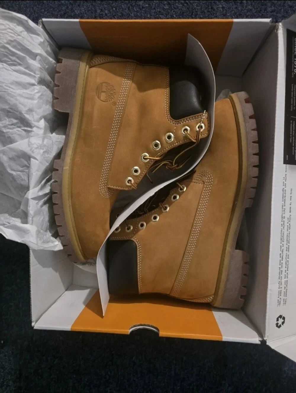 Timberland Tan Nubuck 6-Inch Work Boots